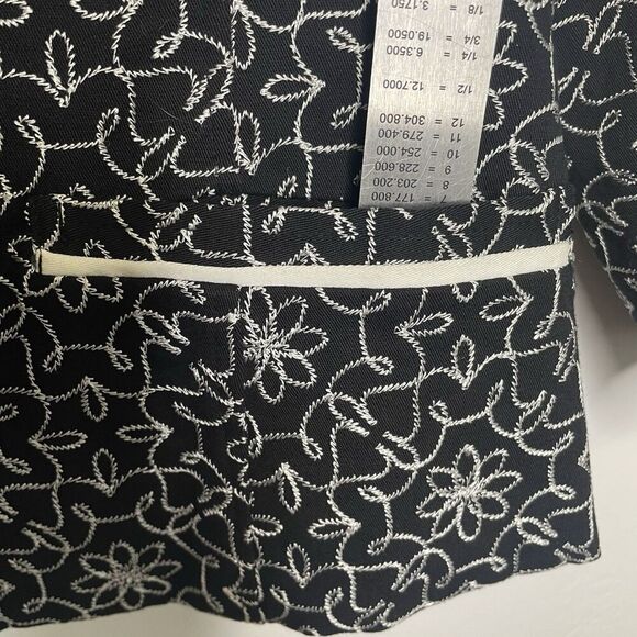 Uniform by John Paul Richard Cotton/Poly EmbroideredWhimsical Blazer  SZ 10 - Picture 8 of 16